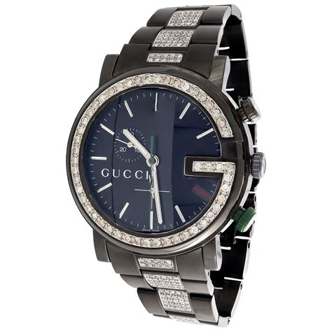 gucci diamond mens watch|Gucci watch for men black.